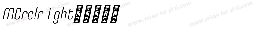 3MCircular Light字体转换